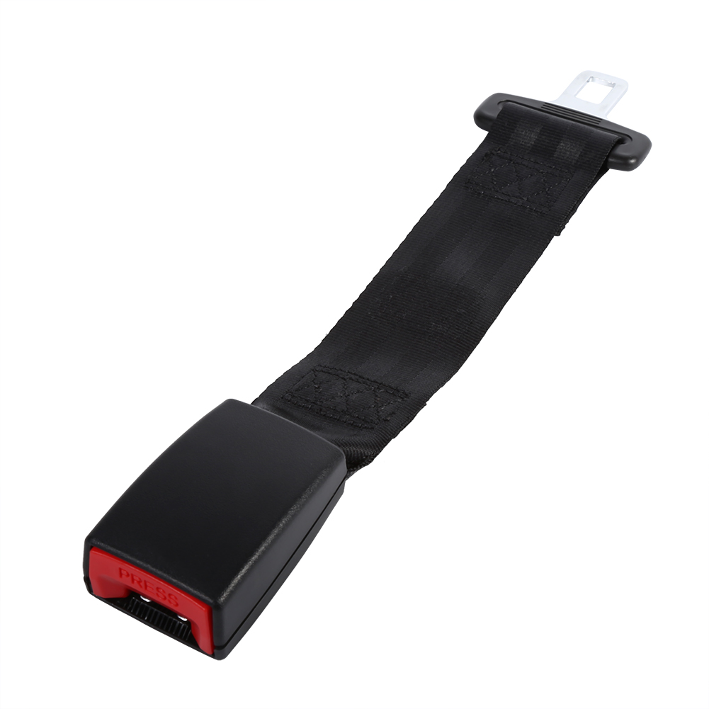 Universal Car Seat Seatbelt Safety Belt Extender Extension W/Buckle Black